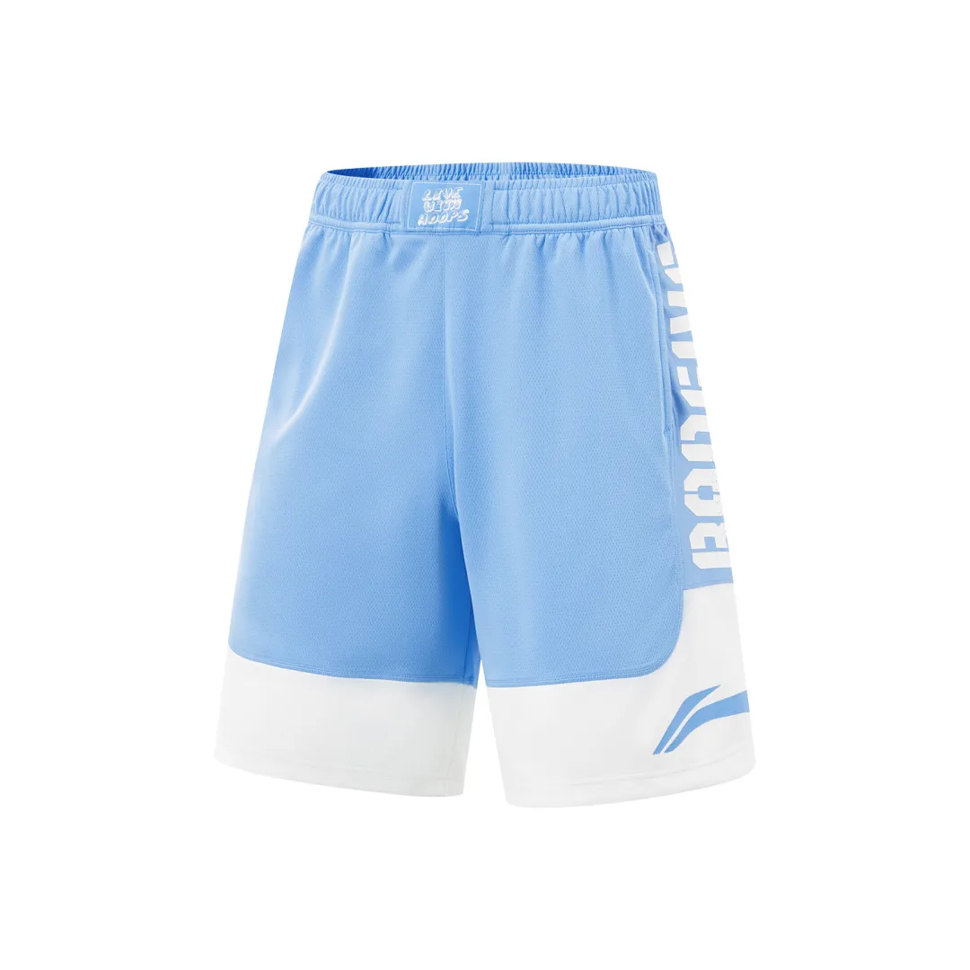 Li Ning Sports Shorts Men's Sky Blue/Ivory
