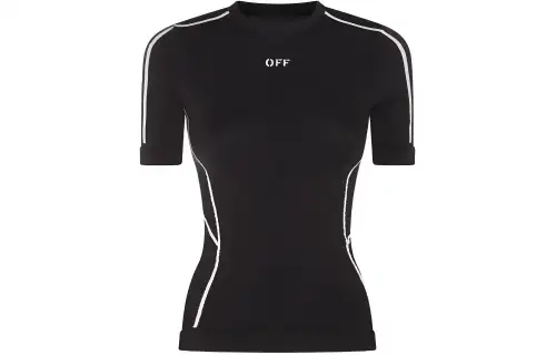 OFF WHITE Seamless Ss T shirt Black/White