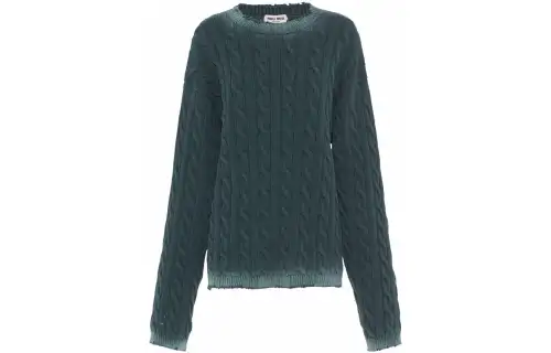 MIU MIU SS22 Sweater Women's Green