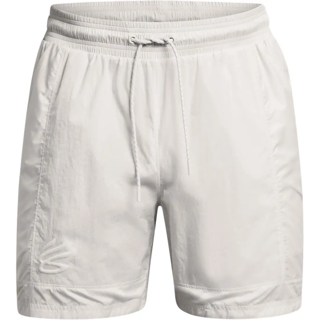 Under Armour Curry Woven Sports Shorts Men's White Gray