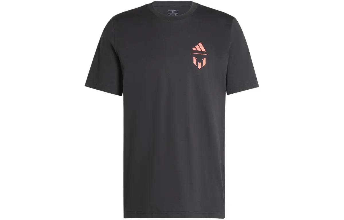 Adidas Messi Soccer Jerseys Men's Black Moderate Straight Fit