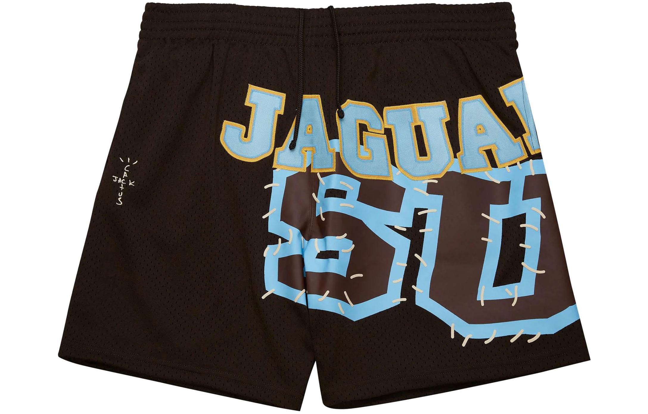 Travis Scott X Mitchell & Ness Southern University Jaguars Basketball Shorts