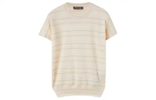 Loro Piana Mogami Crewneck T Shirt Women's Beige
