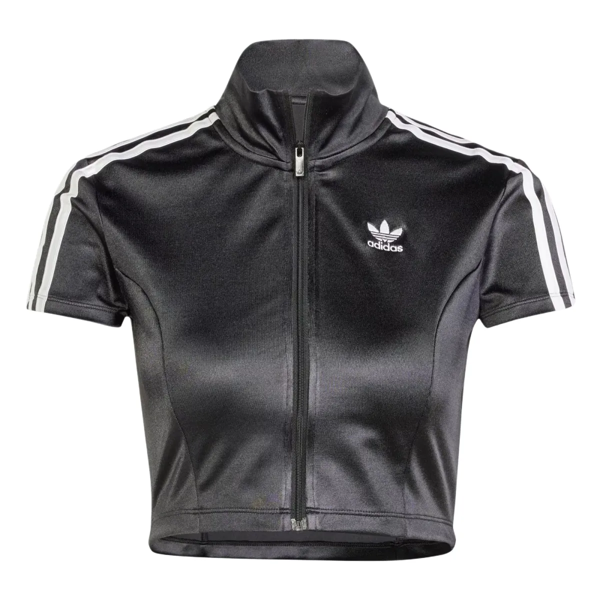Adidas Women's Adicolor Short Sleeve Track Long Sleeve Top Black