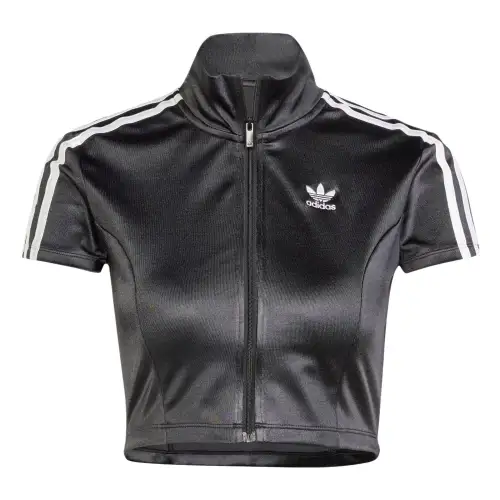 Adidas Women's Adicolor Short Sleeve Track Long Sleeve Top Black