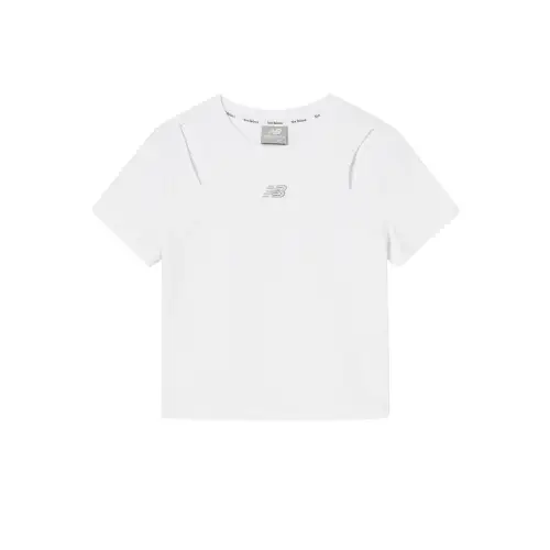New Balance SLIM FITWOMEN Regular T Shirt Women's 10 White