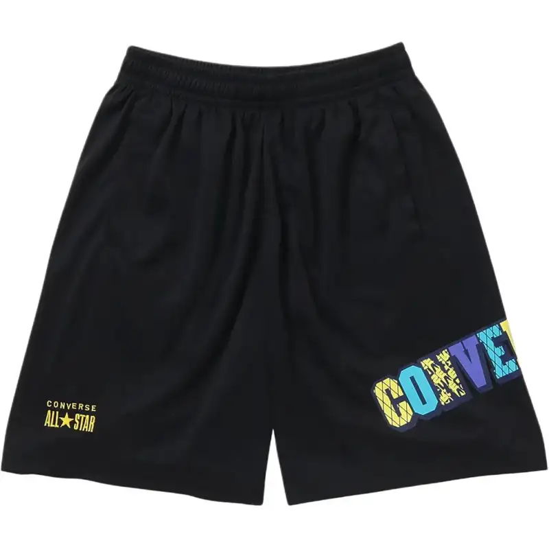 Converse Sports Shorts Unisex Black Yellow