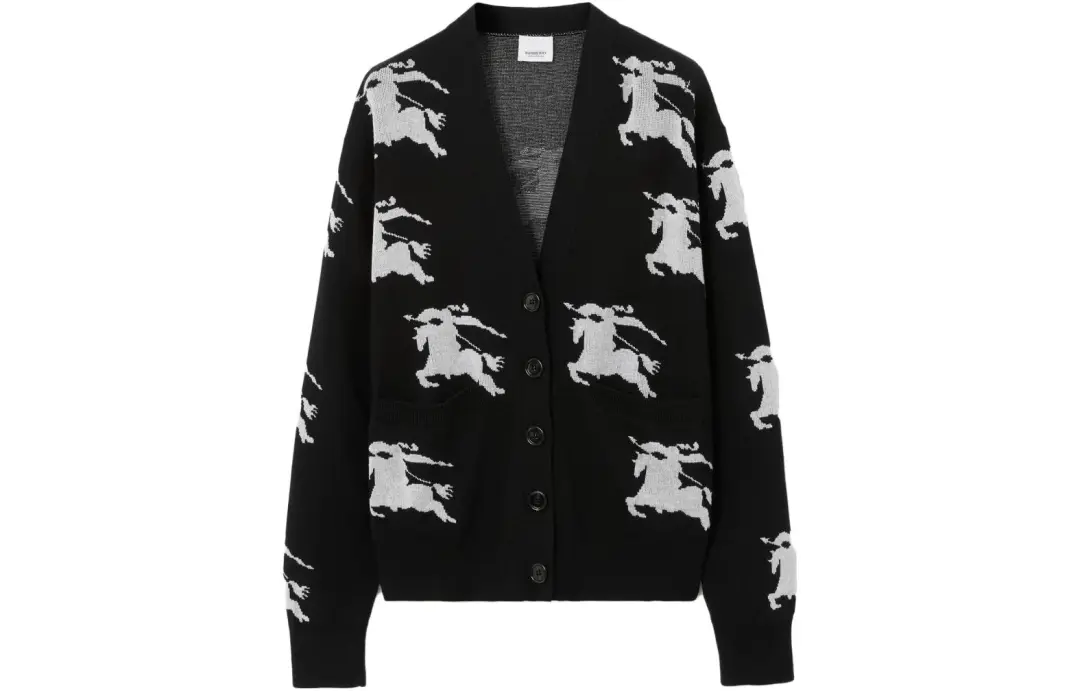 Burberry Ekd intarsia-knit cardigan