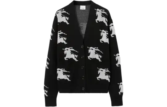 Burberry Ekd intarsia-knit cardigan