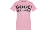 GUCCI T Shirts Women's Pink Crew Neck Moderate Straight Fit