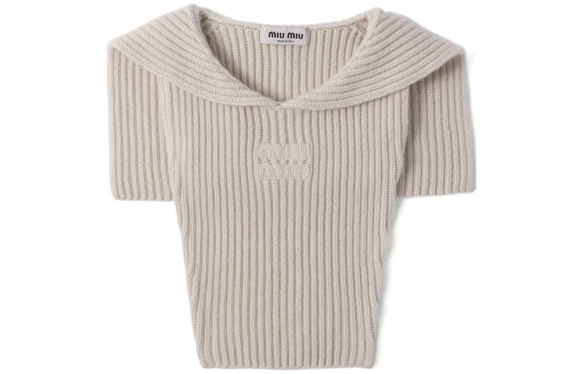 Женский жилет MIU MIU Sleeveless Sweater (бежевый)
