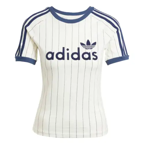 Adidas Women's Linear Graphic Cali Tee Off White/Night Indigo