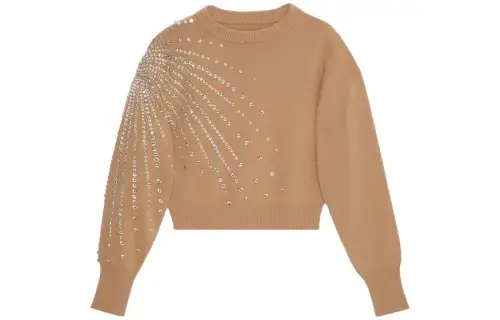 GUCCI Sweaters Women's Camel Crew Neck Moderate Other