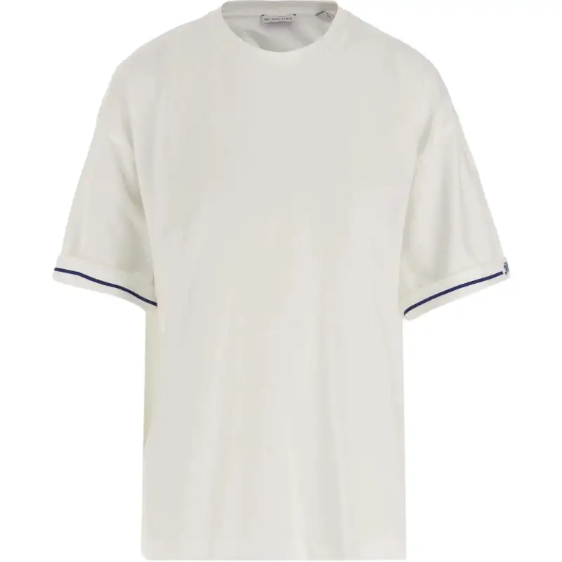Burberry Logo Embroidered Crewneck T-Shirt