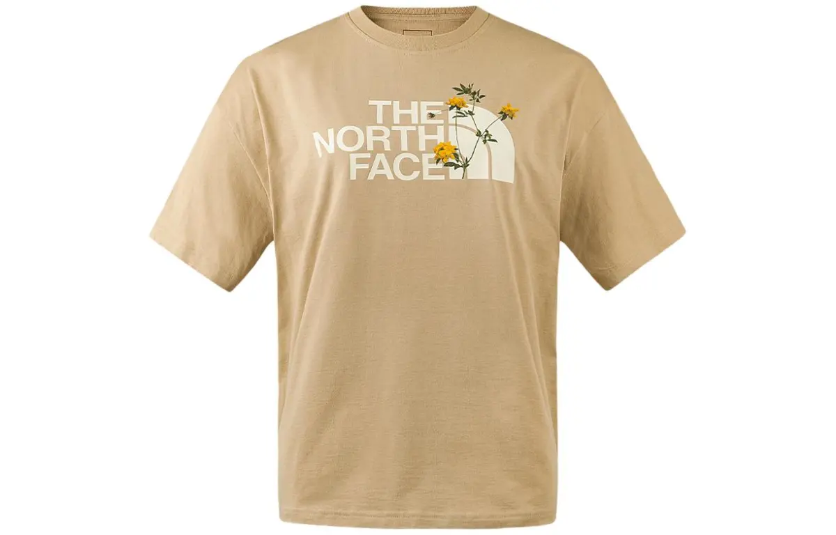 THE NORTH FACE Drop Shoulder Sleeve T Shirt Women's Khaki