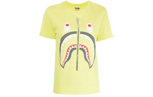A BATHING APE T Shirts Women's Crew Neck Moderate Straight Fit