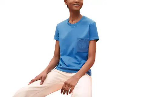HERMES FW22 T Shirt Women's Blue