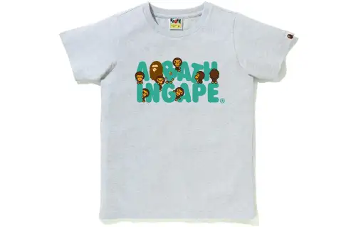 A BATHING APE T Shirts Women's Crew Neck Moderate Straight Fit