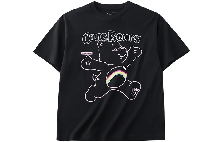 Anta Drop Shoulder Sleeve T Shirt Women's Basic Black