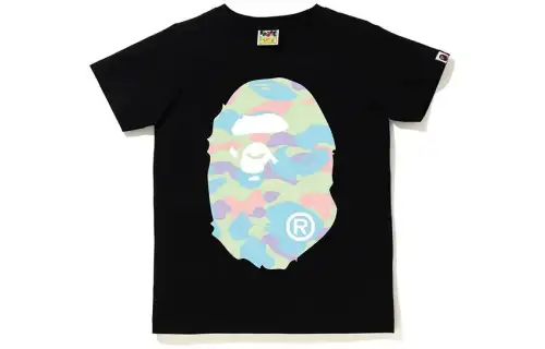 A BATHING APE T Shirts Women's Crew Neck Moderate Straight Fit