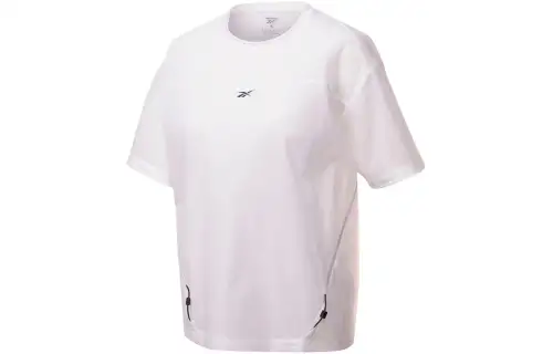 Reebok Drop Shoulder Sleeve T Shirt Women's White