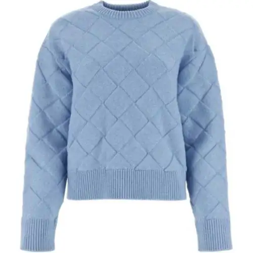 Bottega Veneta Sweaters Women's Light Blue Crew Neck Moderate Other