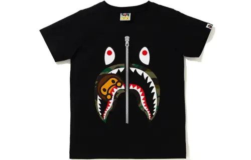 A BATHING APE T Shirts Women's Crew Neck Moderate Straight Fit