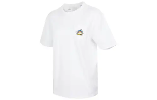 Vans T Shirts Women's White Crew Neck Moderate Straight Fit