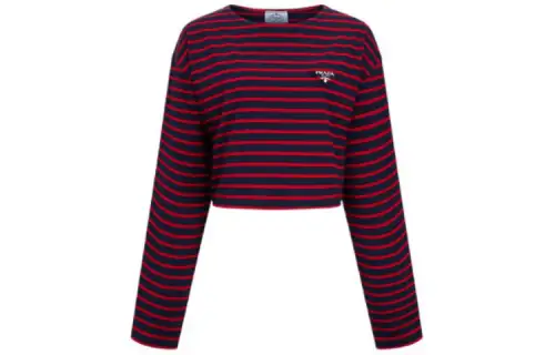 PRADA T Shirts Women's Red Crew Neck