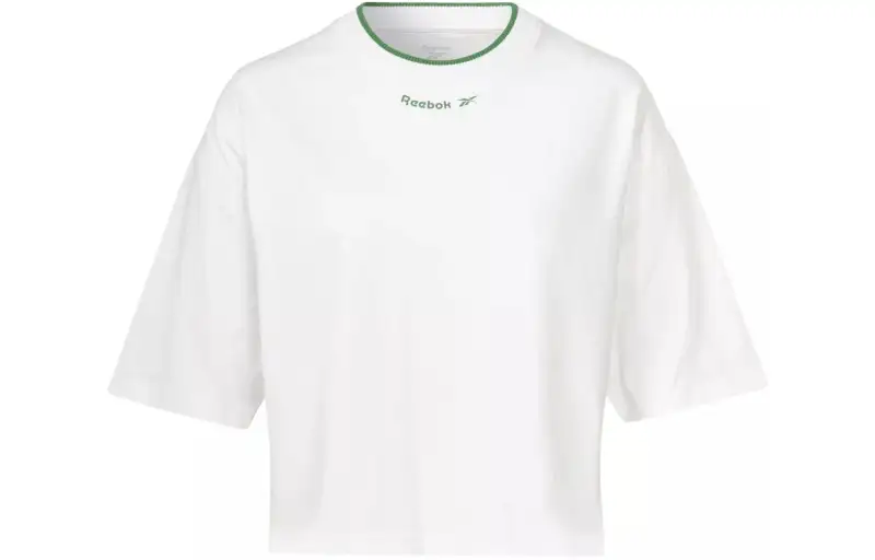 Reebok Drop Shoulder Sleeve T Shirt Women's White