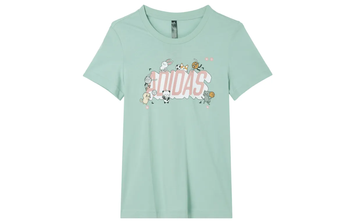 Adidas T Shirt Women's Light Green