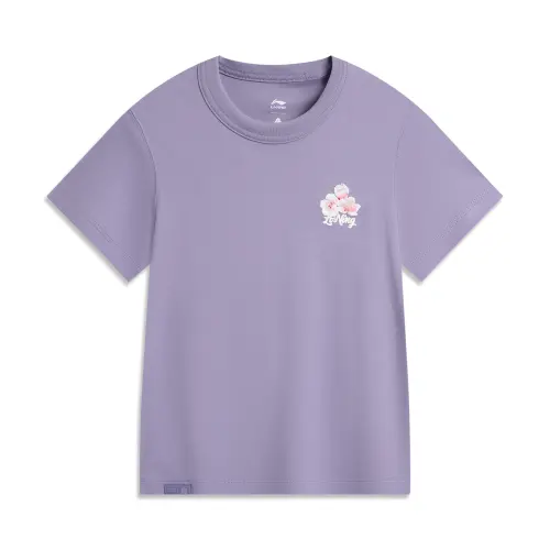 Li Ning x GUGONG,LIANMINGKUAN China Culture Collection T Shirt Women's Purple
