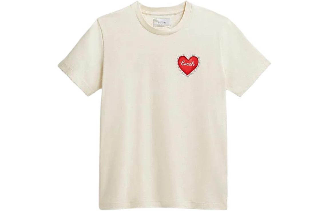 Женская футболка COACH Love Letter Print (белая)