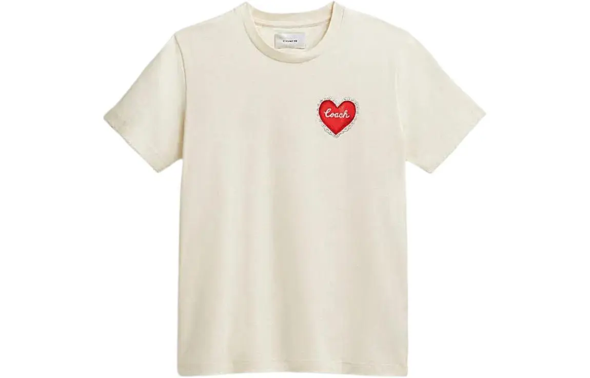 COACH SS24 Regular Sleeve T Shirt Women's White
