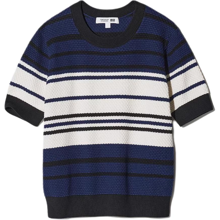 Женская футболка UNIQLO Comptoir des Cotonniers SS25 (темно-синяя)