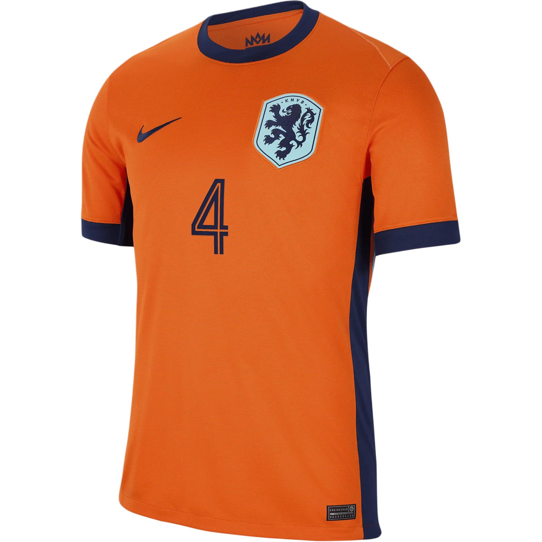 Nike Virgil van Dijk Netherlands National Team 2026 Stadium Home Big Kids' Nike Dri-FIT Soccer Jersey