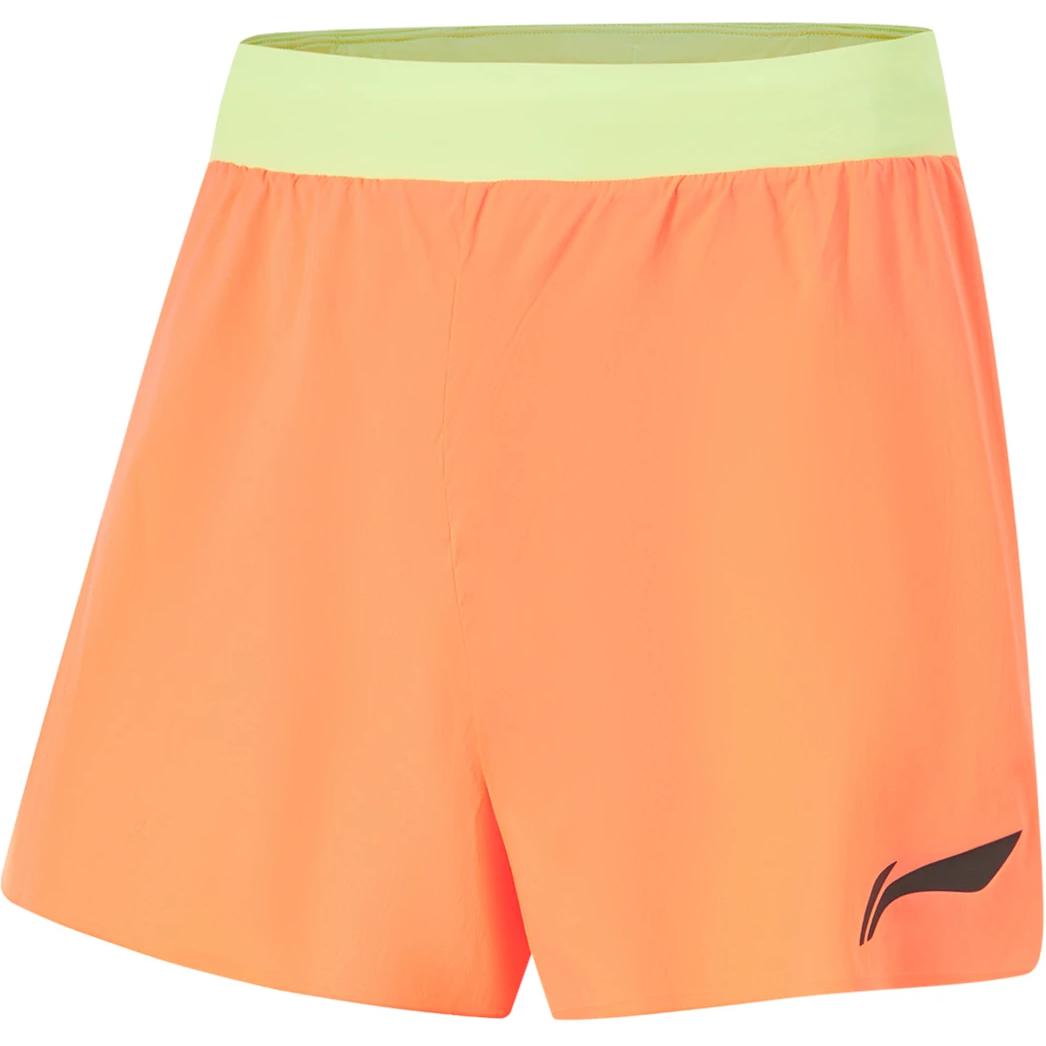 Li Ning Running Collection Sports Shorts Men’s Fluorescent Melon Orange