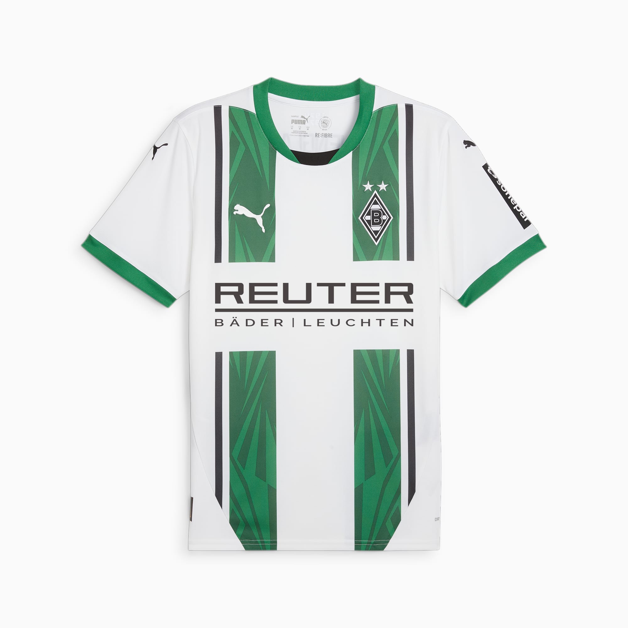 PUMA SS24 Soccer Jersey Men’s White Green