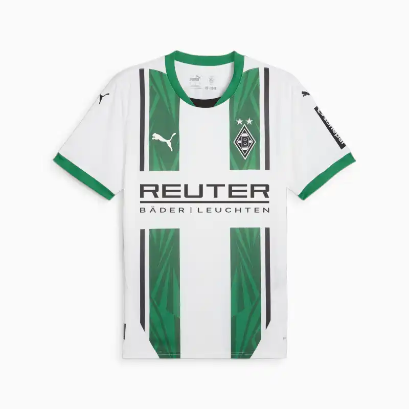 PUMA SS24 Soccer Jersey Men's White Green