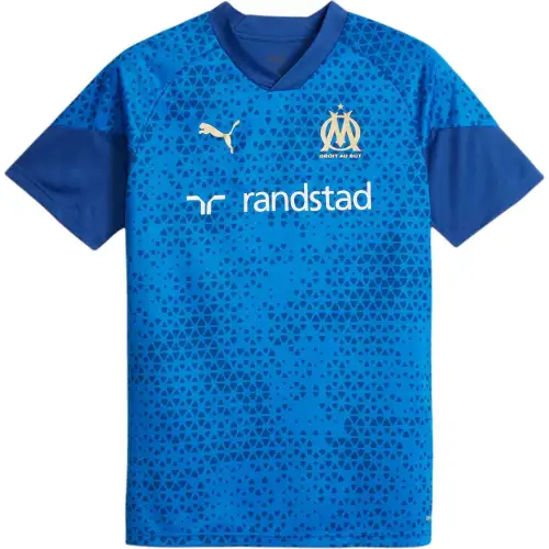PUMA Olympique De Marseille Football Training Jersey Soccer Jersey Men's Blue