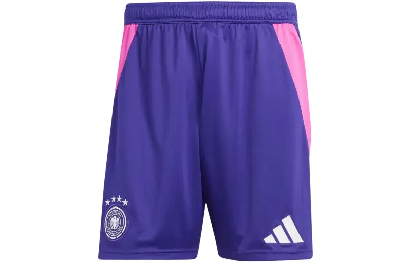 Adidas Germany 24 Away Shorts Soccer Bottom Fan Edition, German National Team, Away Men's Collegiate Purple