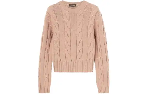 Loro Piana Napier Crew Neck Sweater Women's Brown