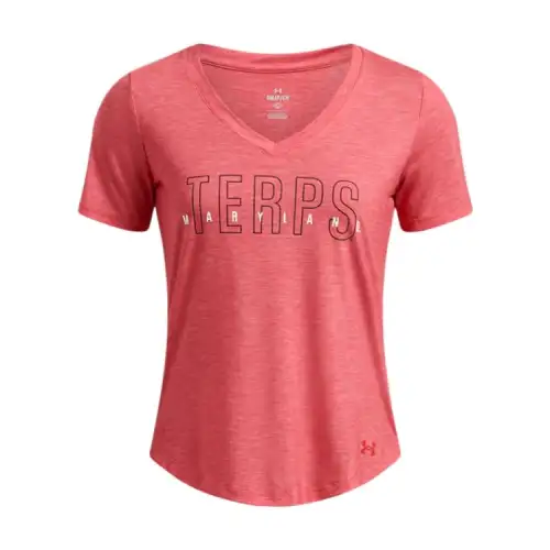 Under Armour BreezyCollegiate Regular T Shirt Women's Pink
