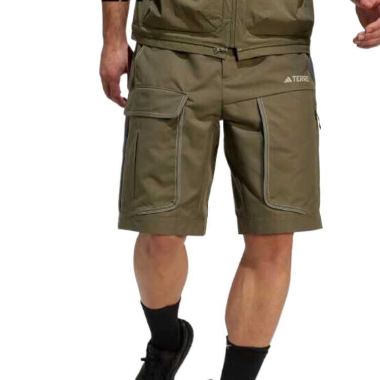 Adidas Terre SS25 Sports Shorts Men’s Olive Green