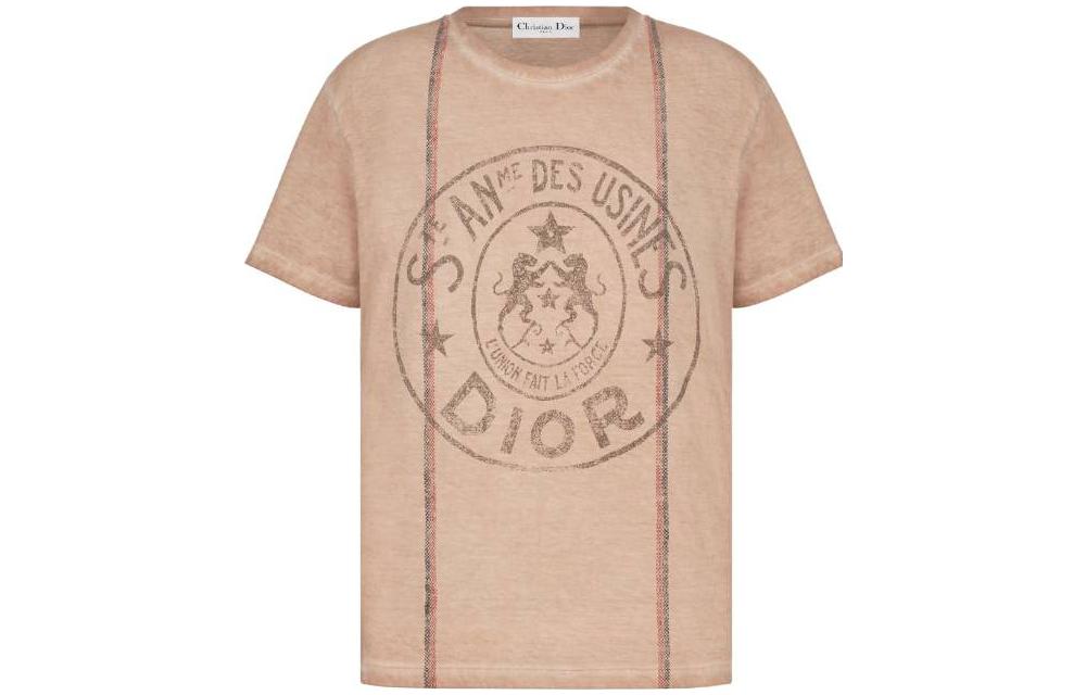 Футболка Dior DIOR T (розово-оранжевый)