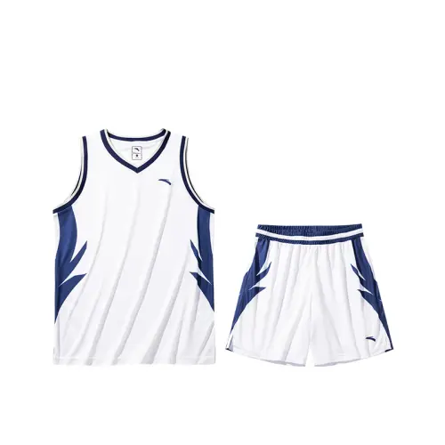Anta Basketball Suit Men's Pure White