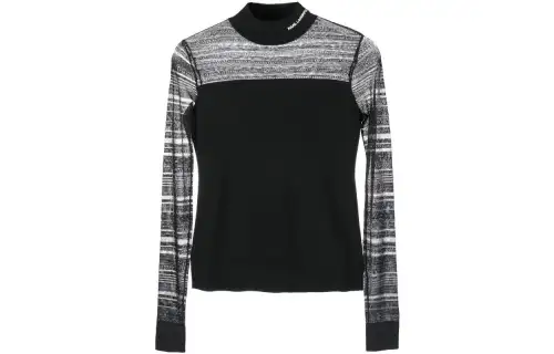 【Previous Season】logo-embroidered mock-neck top