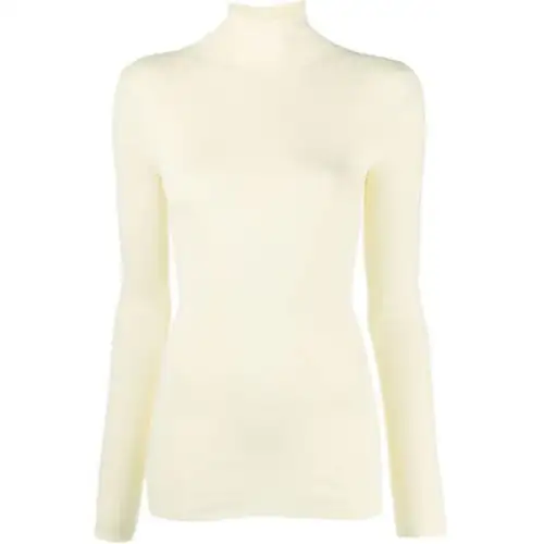 roll-neck knitted top