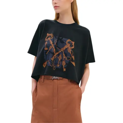 HERMES Regular T Shirt Women's Black