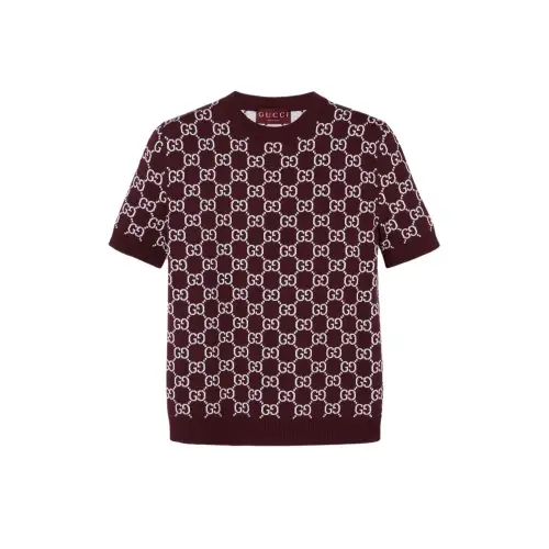 Gucci Reversible Gg wool jacquard top